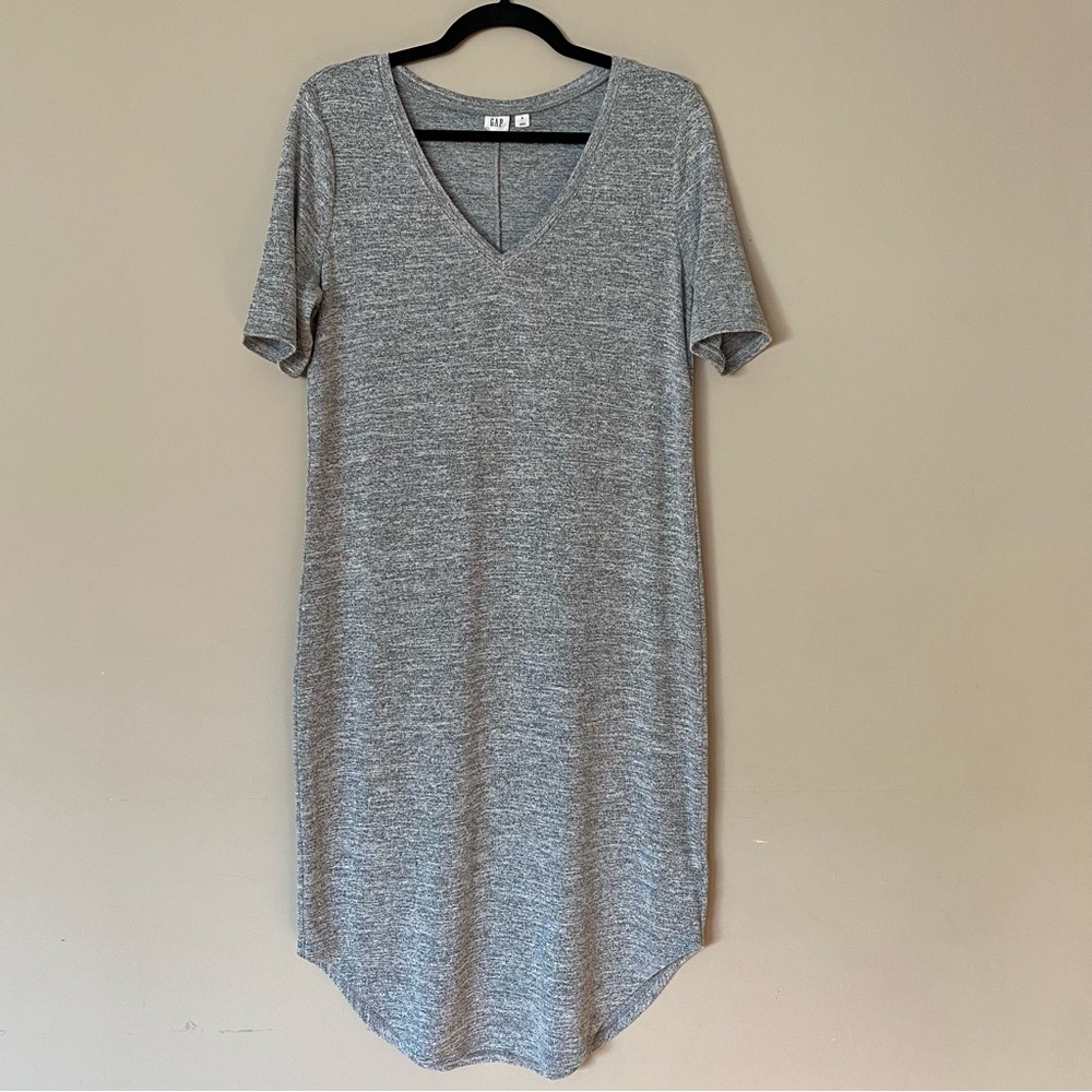 GAP Gray Midi Dress with Timeless Elegance